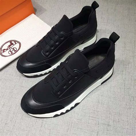 hermes shoes black|hermes black sneakers.